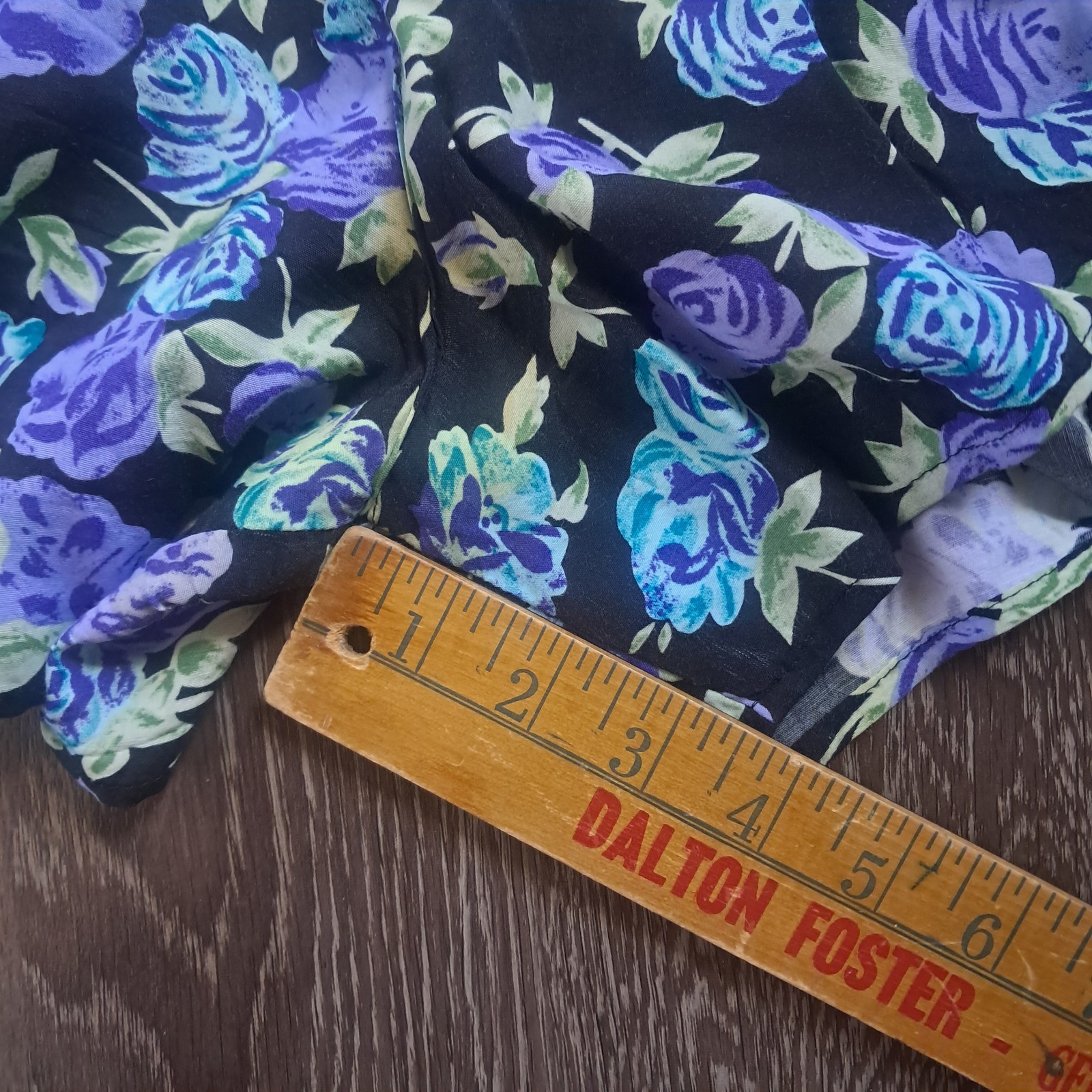 VTG 90s Paris Blues High Waisted Pleated Floral Flowy Shorts Women’s 9