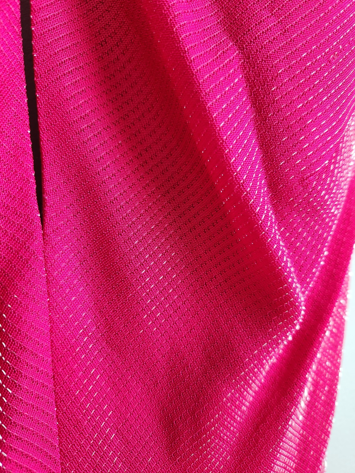 Vintage 90s Y2k Dress De Laru Prom Gown Halter Hot Pink Metallic 7 8