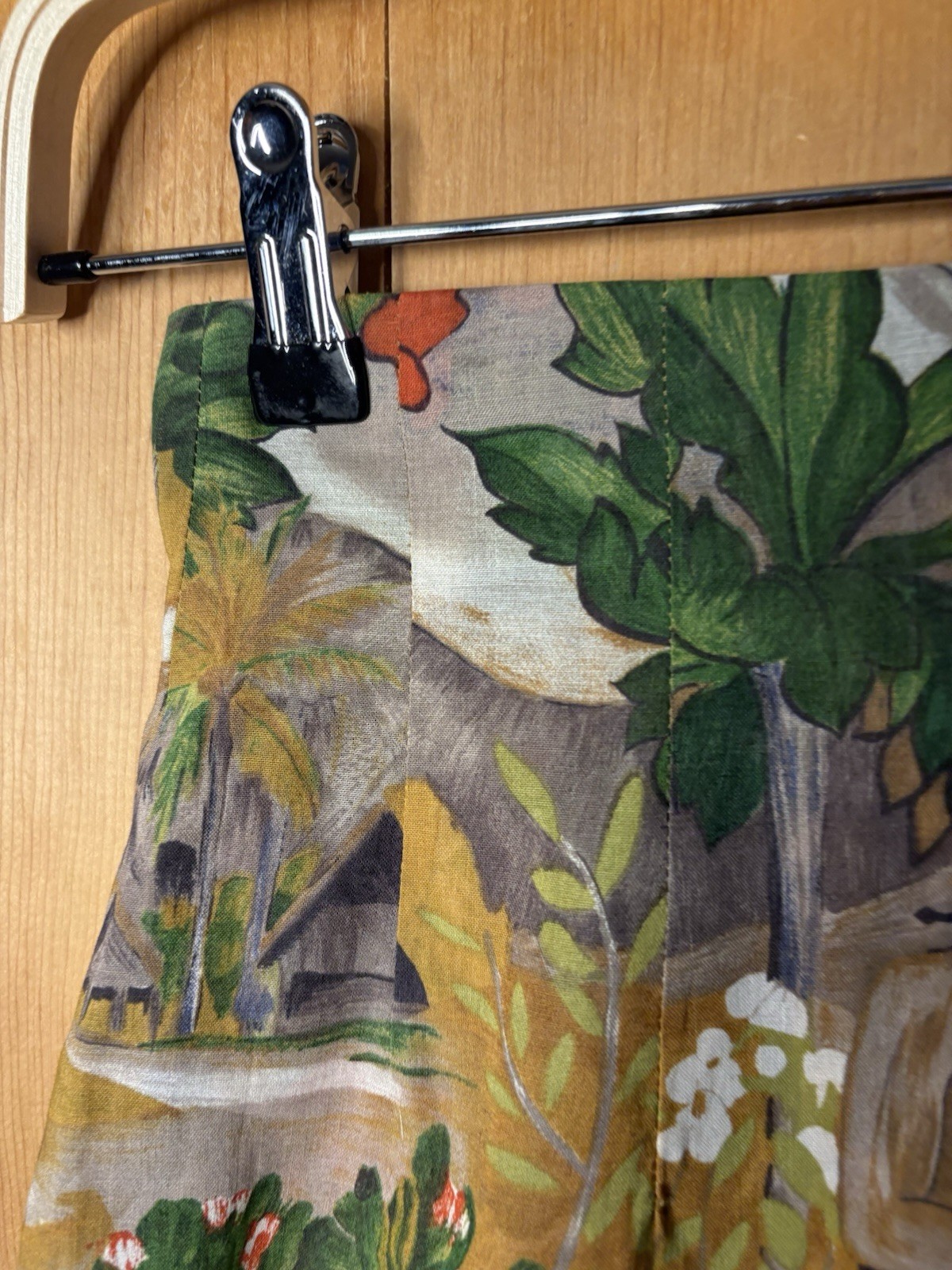 VTG 2 Pc Women’s Outfit Paul Gauguin Tahiti Art Print EUC RARE 36/24” 2XS/S