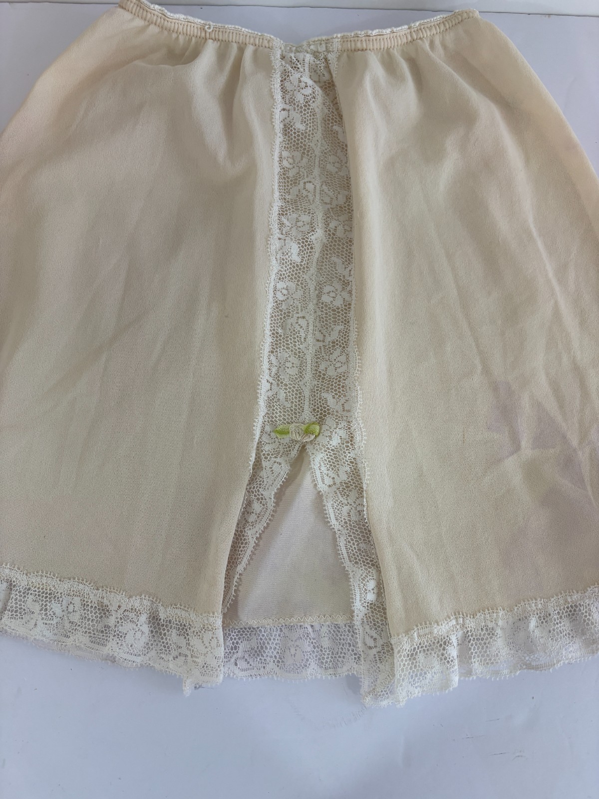 Vintage Mini Half Slip Womens XS Ivory