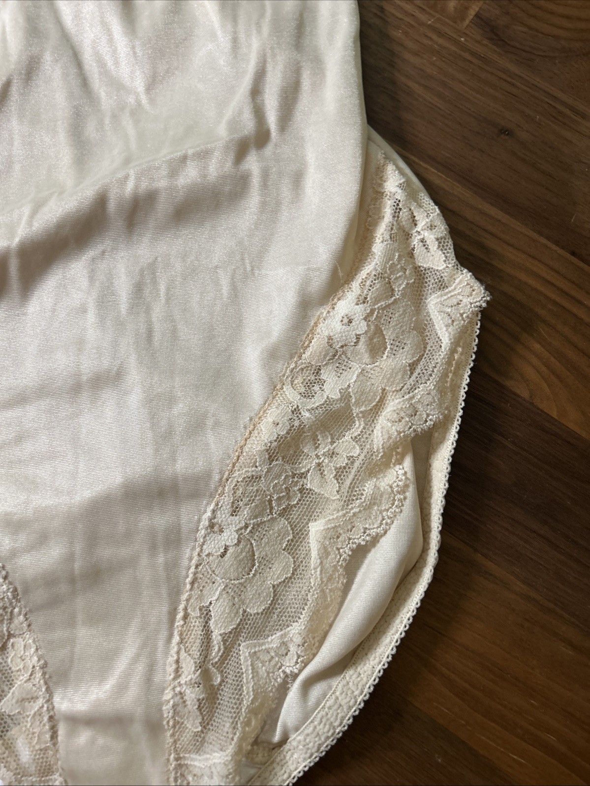VTG Silky Nylon Second Skin Body Lites JCPenney M Bodysuit HTF Hi Cut Back Seam