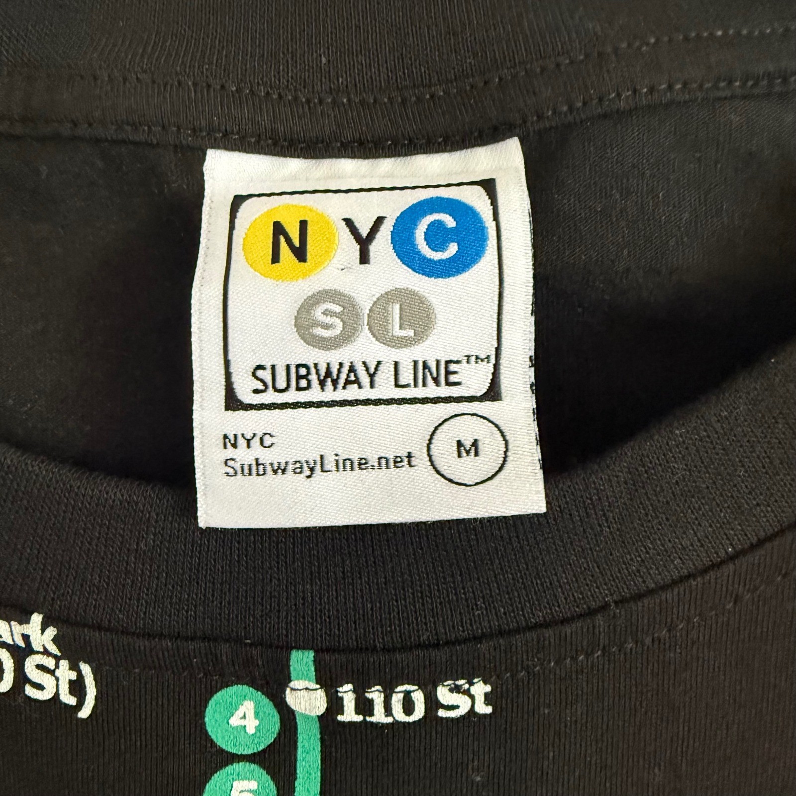 Vintage Y2K NYC Subway Train All Over Graphic TShirt medium travel New York City