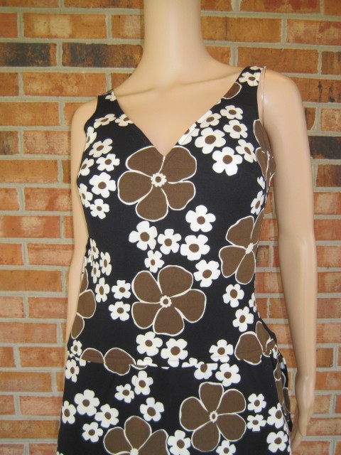 Vtg ROXANNE SuPeR MOD HiPPiE DaiSy FLoRaL FLoWeR 1pc Swim BATHING Suit 16/38C