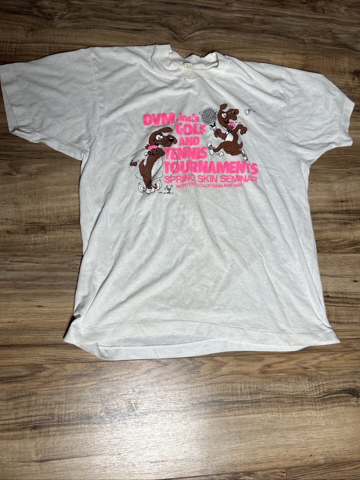Screen Stars Vintage Golf Tennis 1988 Monterey California T Shirt Women’s Large