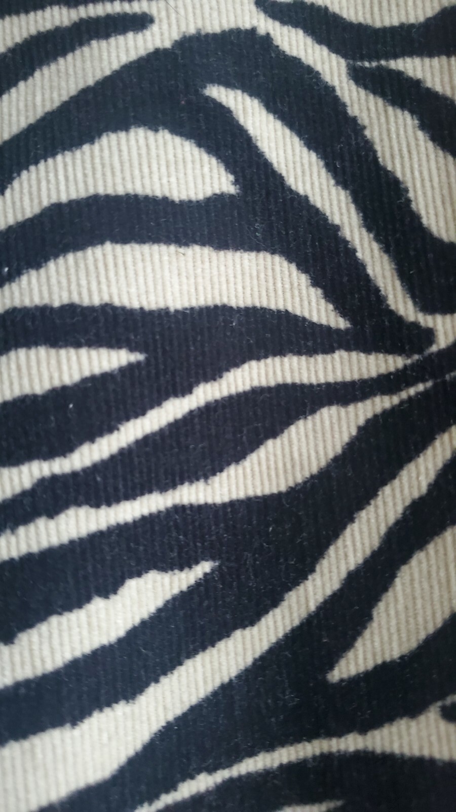 VTG Isabel de Pedro Y2K 2000s Mr. Cat Barcelona Zebra Black White Corduroy Pants