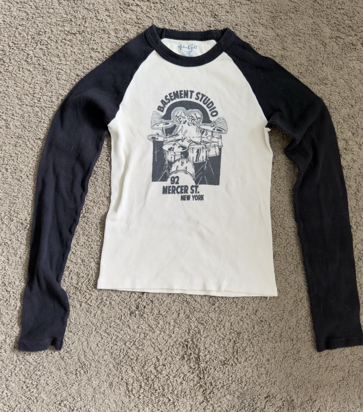Y2K Basement Studio Long Sleeve Raglan T-Shirt