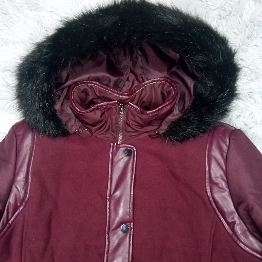 Vintage Susan Graver Jacket Womens XL Parka Removable Hood Faux Fur Trim Pockets