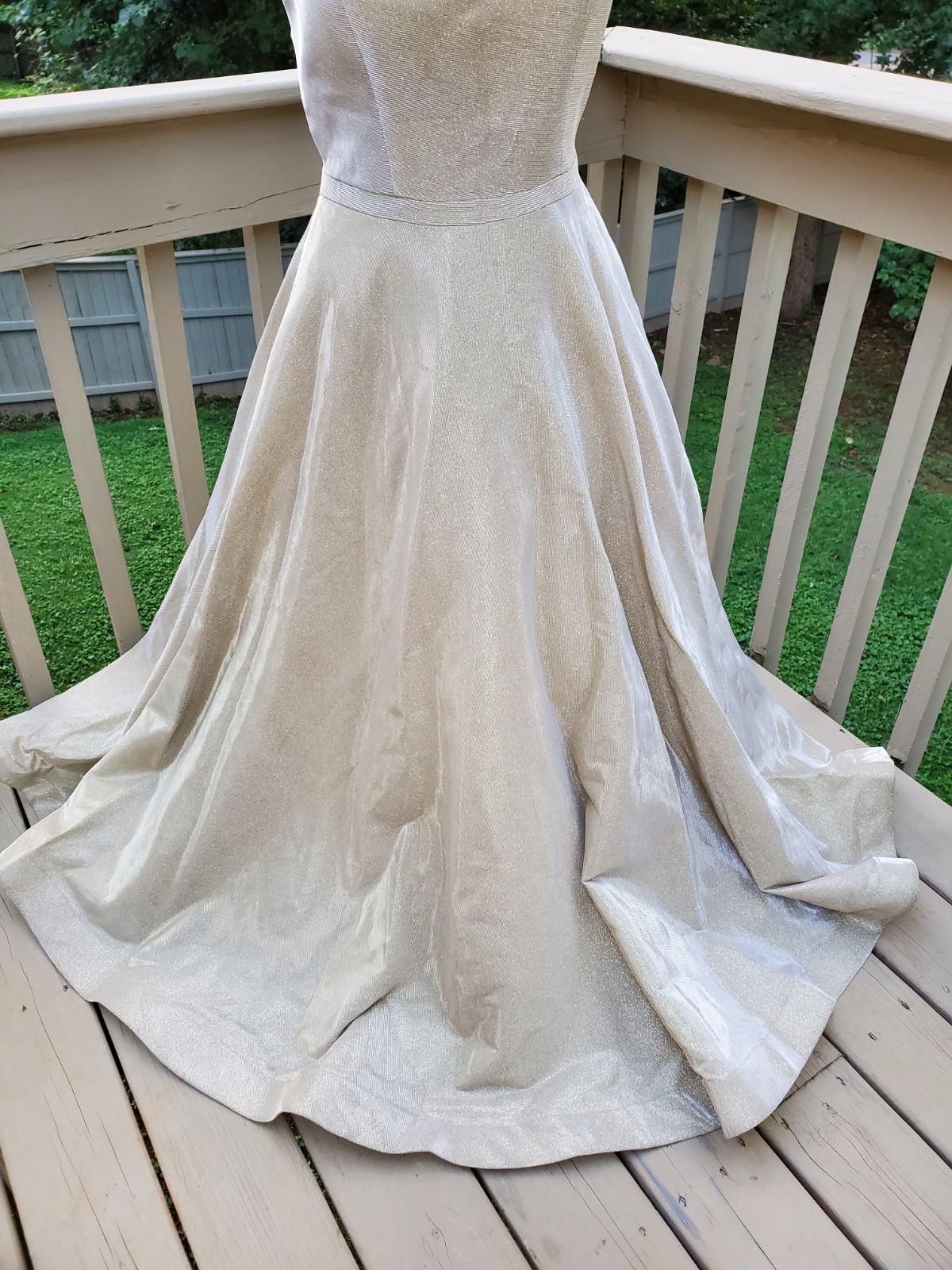 Vintage Sherri Hill Dress Gold Sparkling Dress Prom Gown Bridal Dress