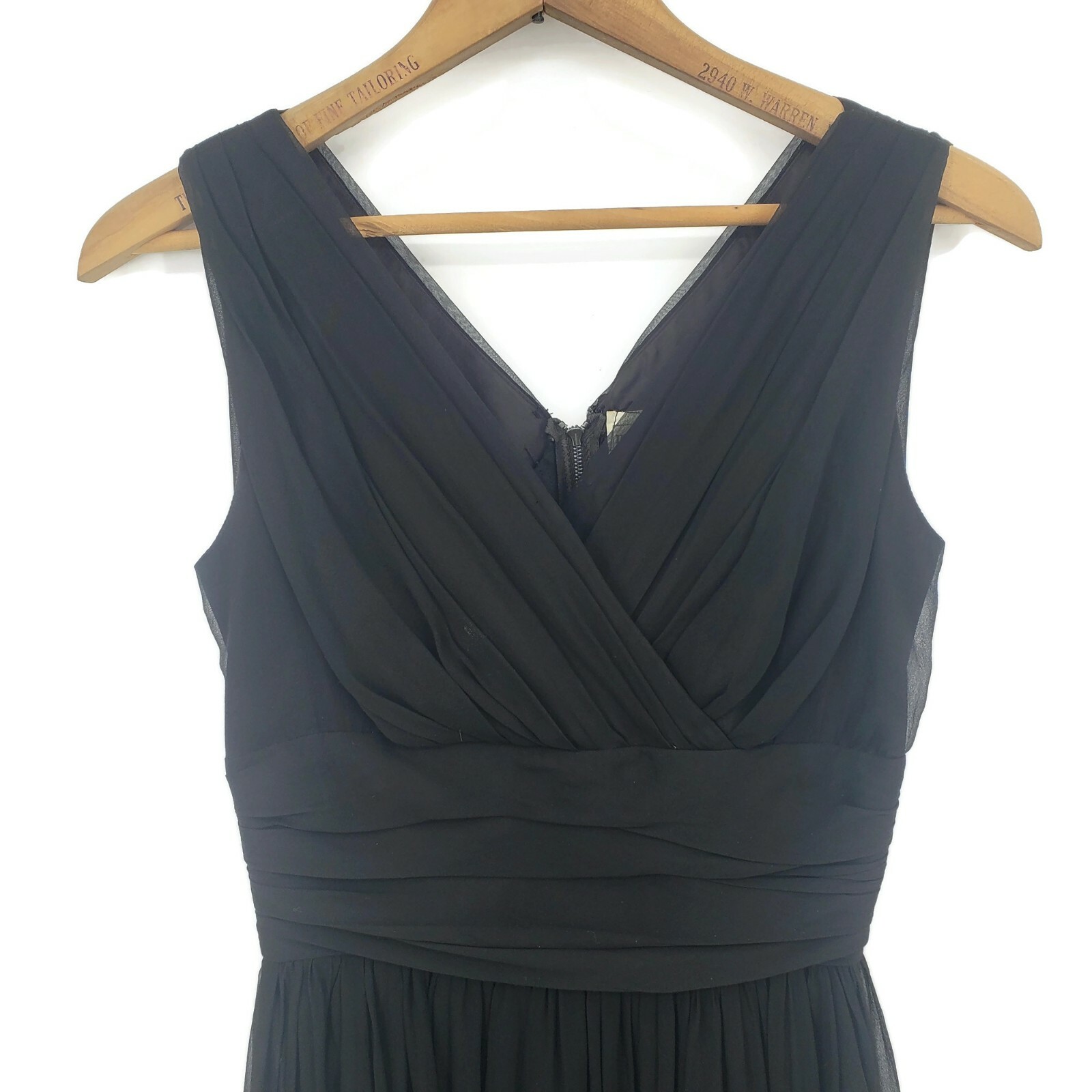 Vtg Murray Millman Black Dress Womens Size 11 LBD Cocktail Party Sheer Chiffon
