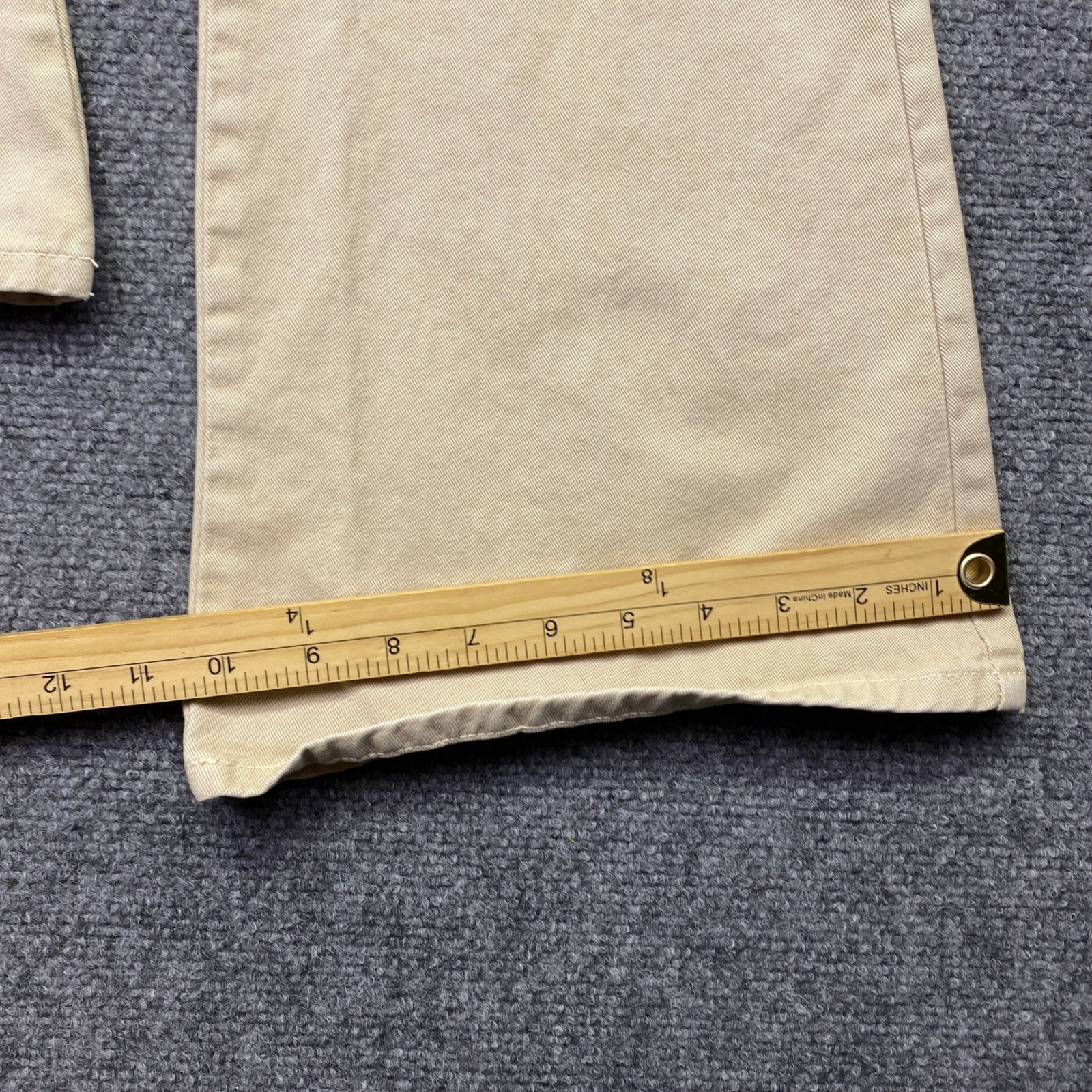 Vintage Bongo Gene Montesano Tan Khaki Flare Bell Bottom Pants Sz 5 USA Western