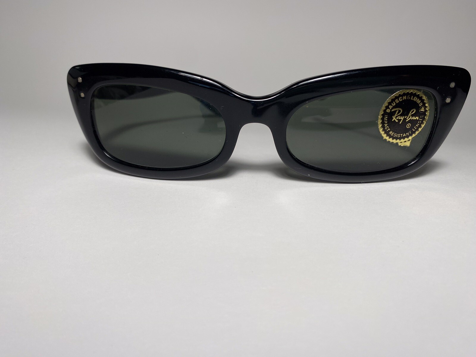 Vintage Ray Ban Bausch+Lomb 1960s Sunglasses – ‘Belhurst’ – Black – BRAND NEW