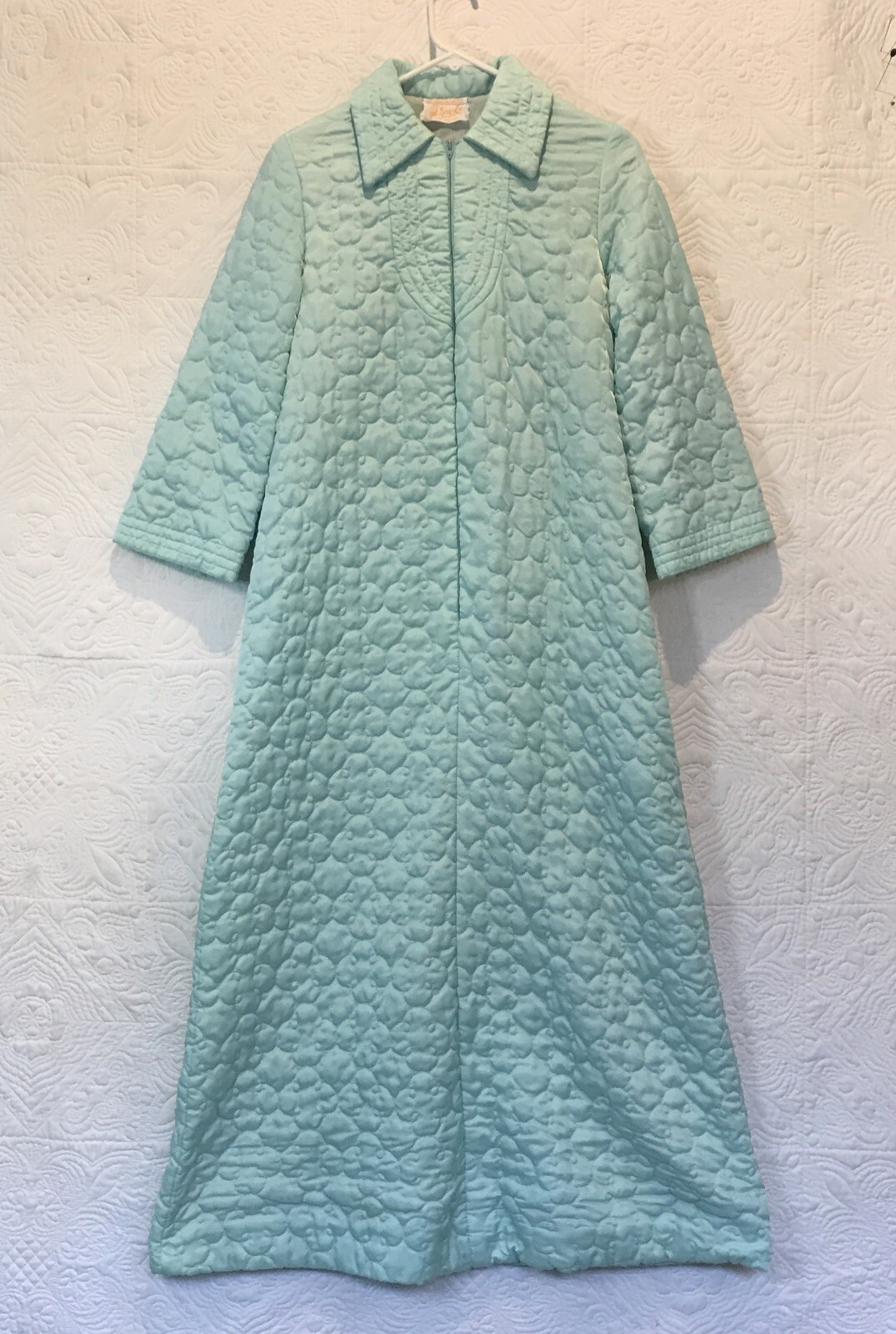 Say-Lu Vintage Quilted Robe M (read description for measurments) vgc maxi
