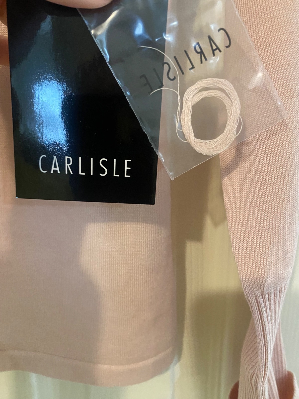 Carlisle NWT Silk Cashmere Blend Turtleneck Sweater Blush Pink Sz S