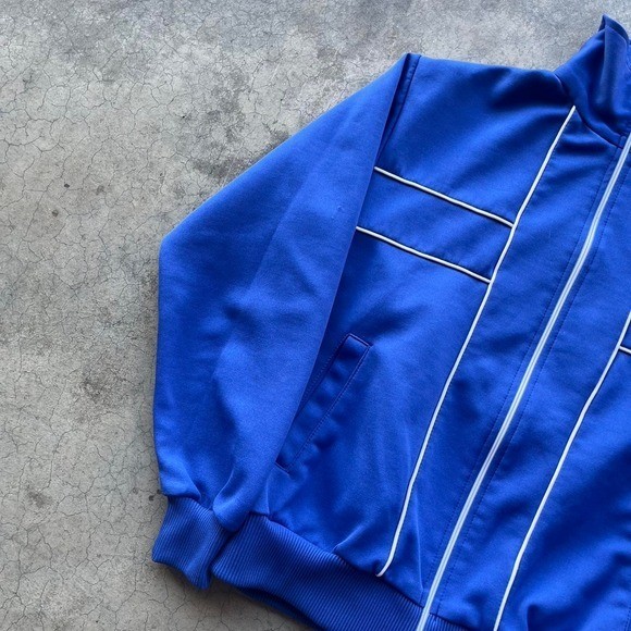 Vintage blue McGregor blue zip up track jacket Large