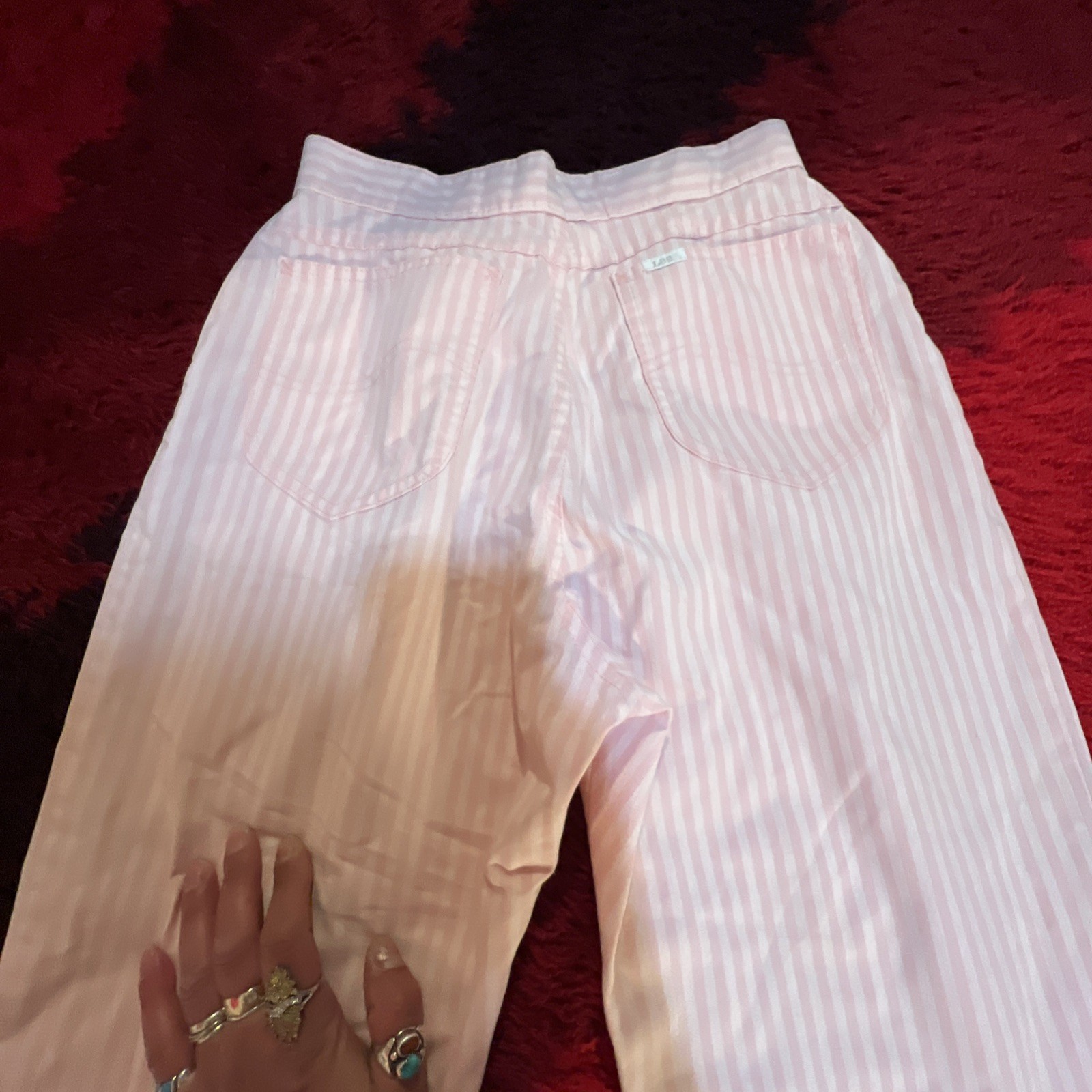 Vtg 80s Lee Pleated Mom Jeans USA Union Talon 42 Zip Retro Pink Barbie 6