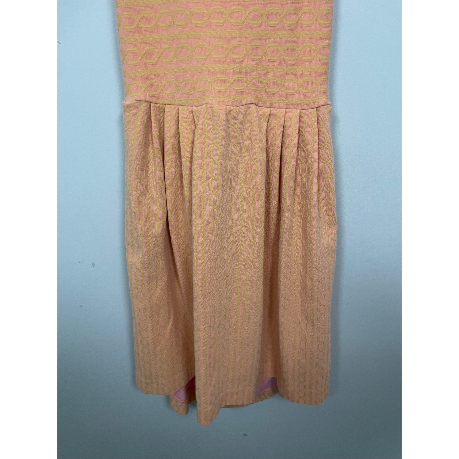 Anthropologie Postmark Open Back Sleeveless Dress in Orange and Pink Size Medium
