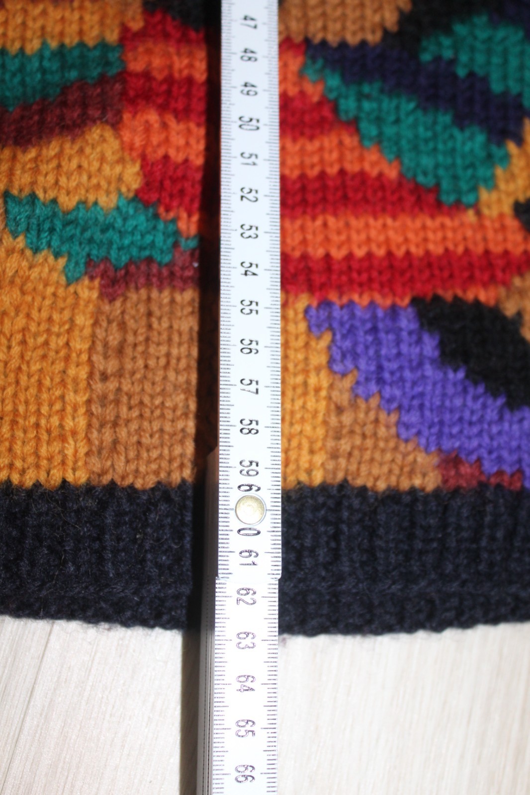 Vintage 80s/90s Colorful Geometric Knit Sweater – Unisex