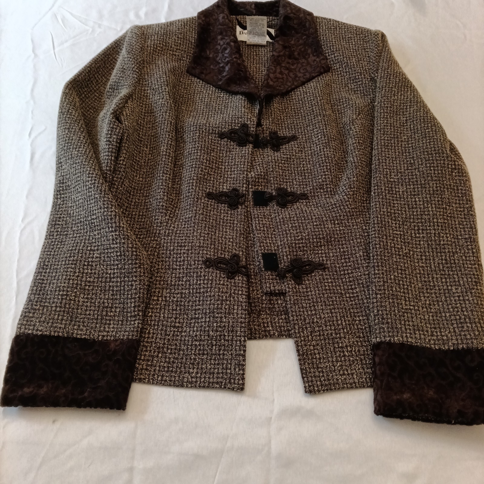 Vintage Danny & Nicole Dress Jacket Intriquit Detail Unique 50’s Style SZ . 8P