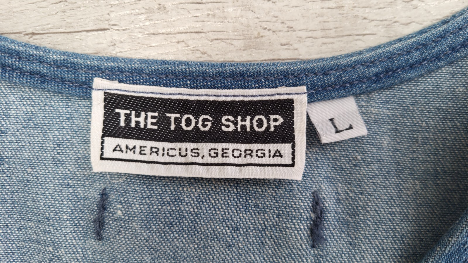 Vintage THE TOG SHOP Denim Sleeveless Romper / Playsuit – Size M – EUC