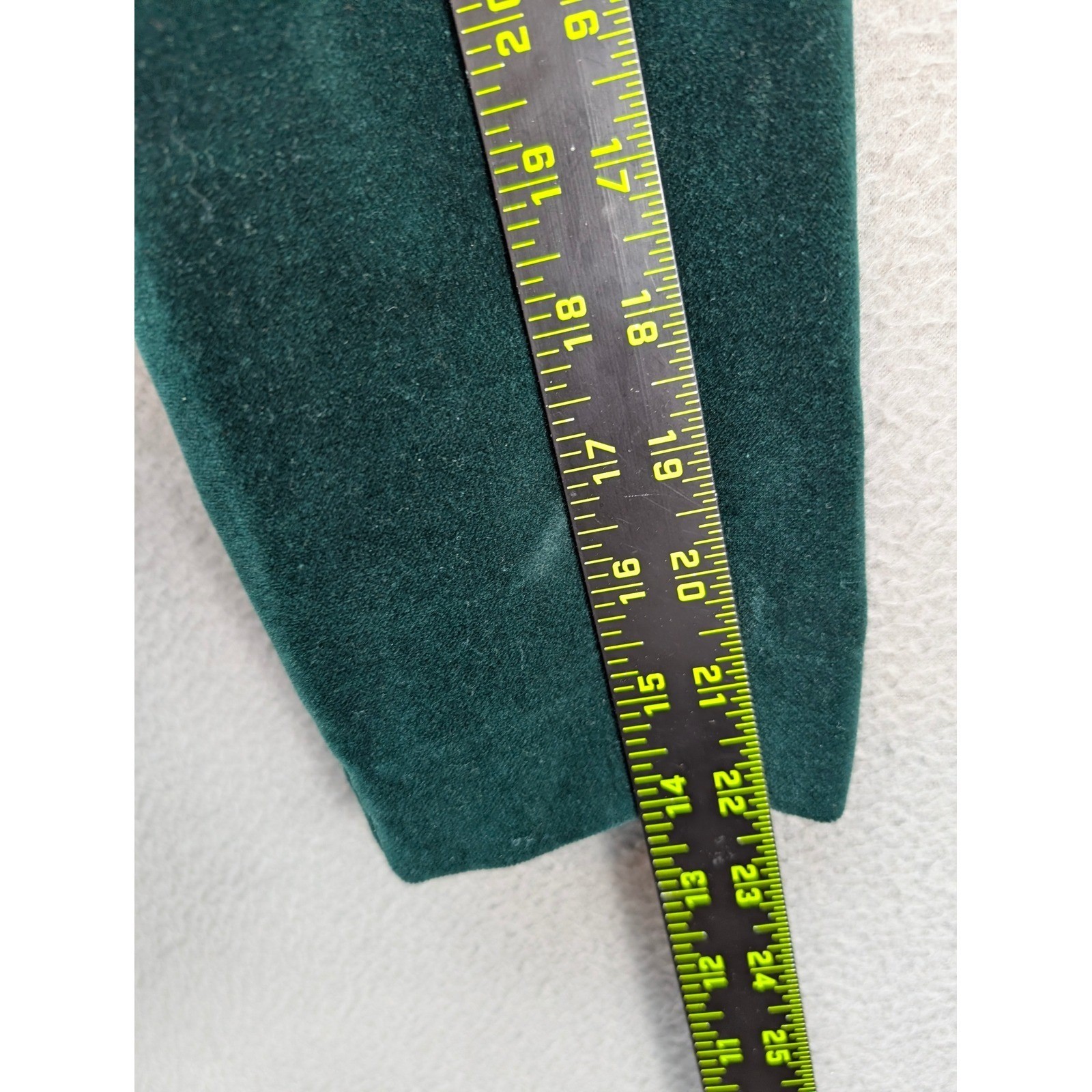 Vtg Maggie Breen Velvet Cropped Jacket Women 10M Green Puff Sleeve USA Retro 80s