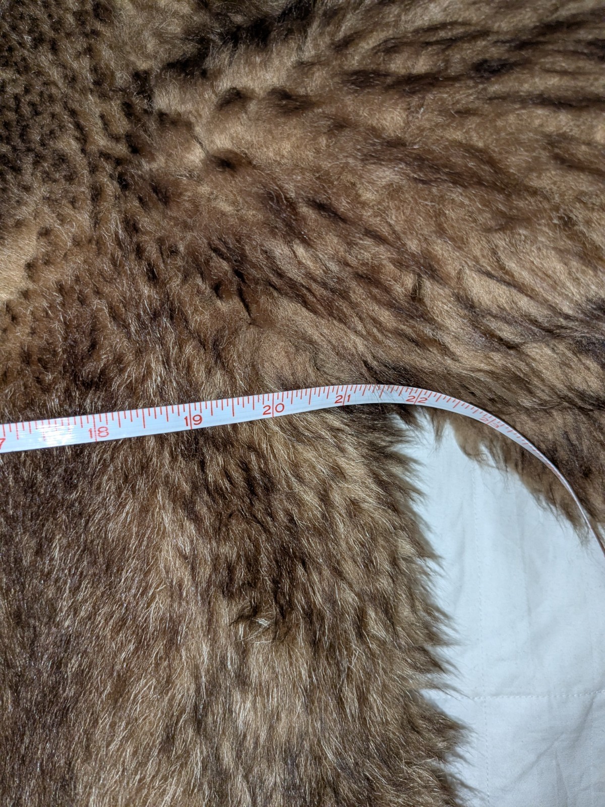 Vtg Ardney Genuine Suede Lamb Shearling Long Pile Wool Puffer Bomber Size 12 Tan