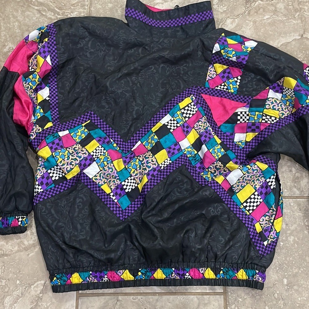Vintage Lavon Patchwork Checkered Paisley Jacket M