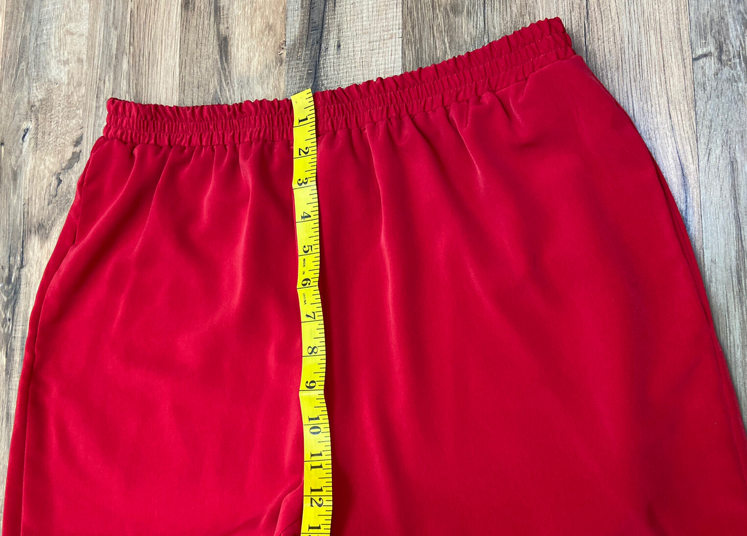 Vintage Stephanie Thomas Red Pants & Long Button Down Top Set NWT Size 10
