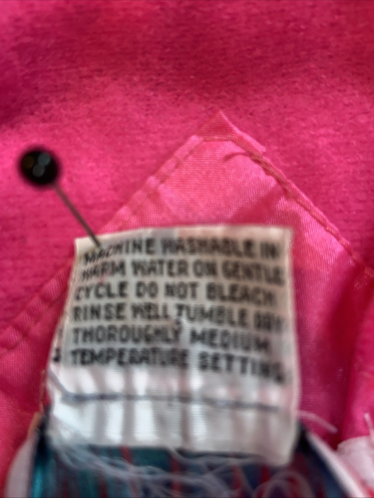 JACKET vintage 1980s 1990s colorblock windbreaker women sz S pink purple green