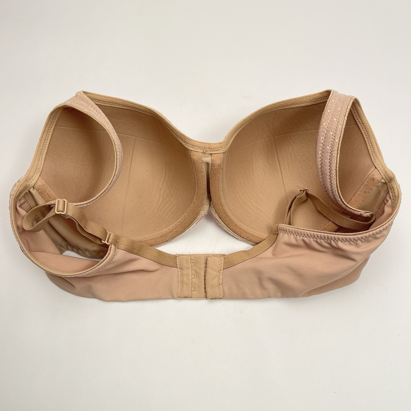 SOMA Beige Underwire Bra w/Lace Overlay Size 36D
