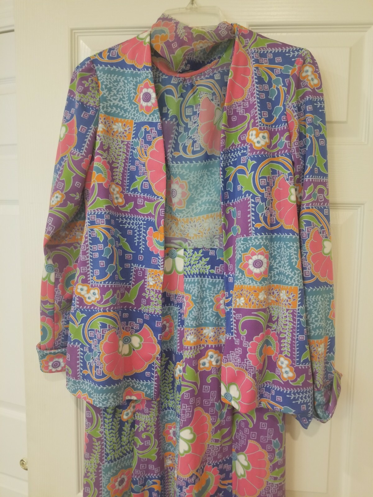 Vintage Don Luis De Espana Maxi Dress W/ Jacket-Sexy Hippie Mod Size 8