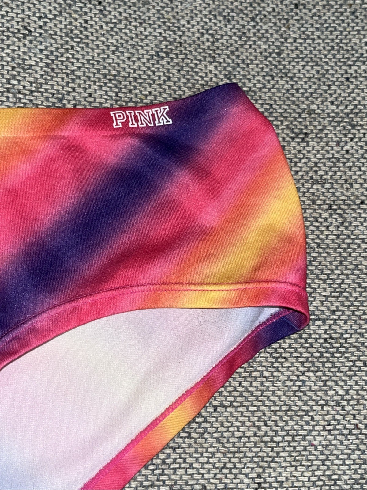 PINK Victoria’s Secret Panties Sunset Bikini Ombre Seamless Hipster Tie Dye S M