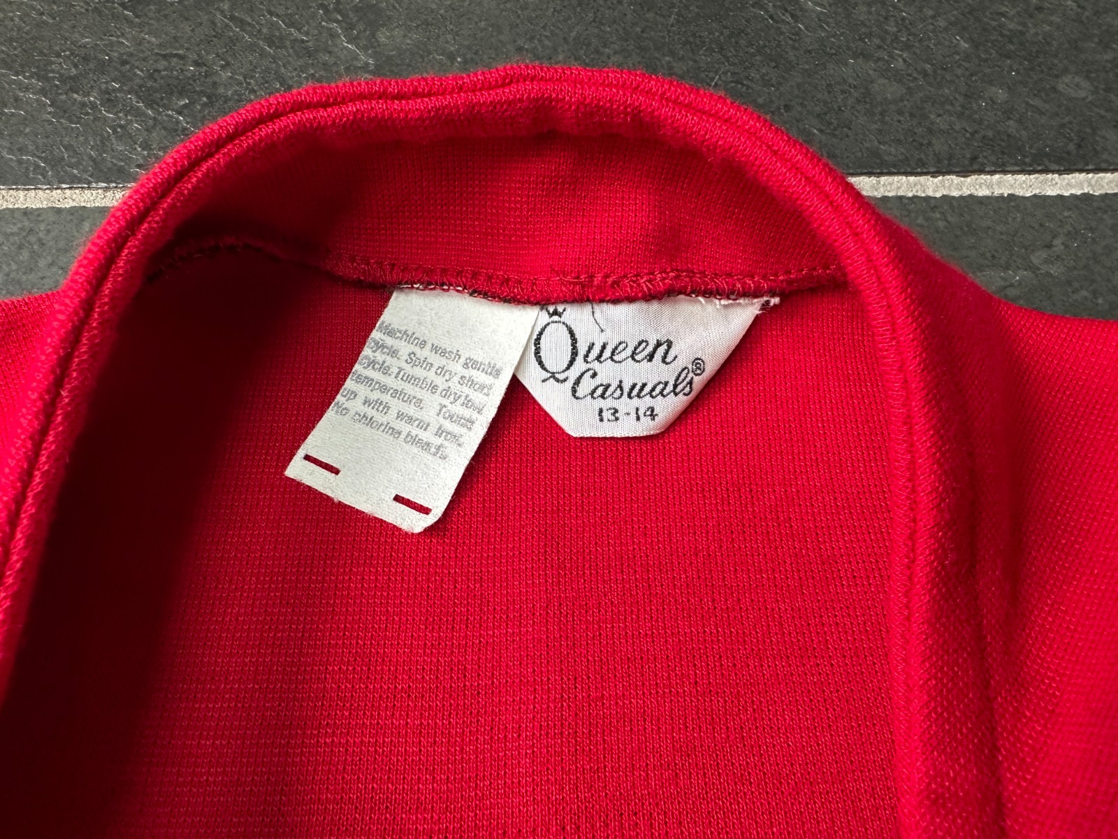 Vintage 1970s Red Heavy Knit Tank Top Queen Casuals