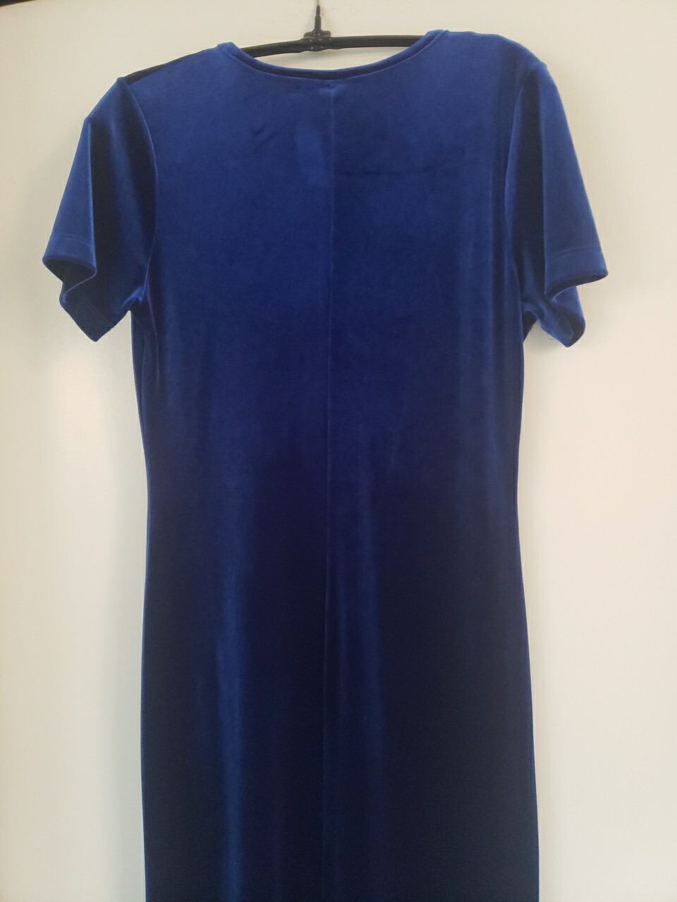 Blue Velvet Evening Gown Dress Size Medium 8-10