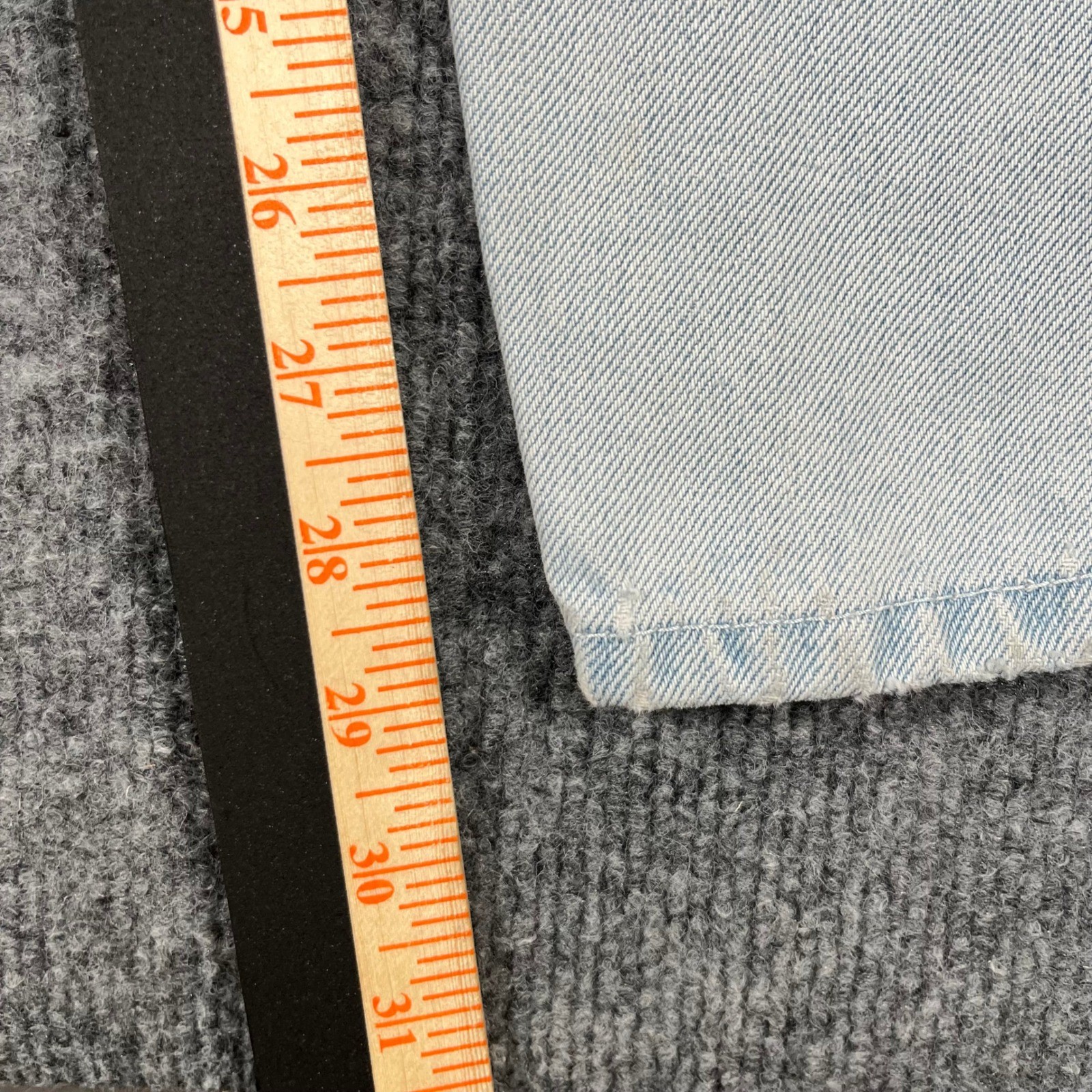 Boom-Boom Jeans Womens Size 13/14 Light Wash High Waisted Button Fly Tapered Leg