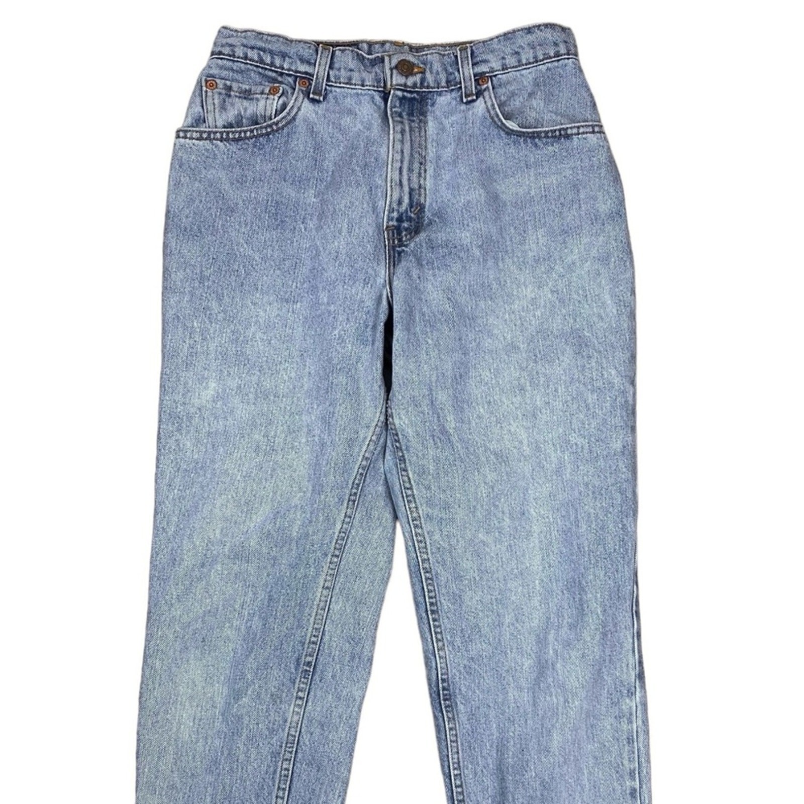 Vintage Levi’s 551 1990’s Relaxed Fit Tapered Leg Light Wash Jeans 10 Petite