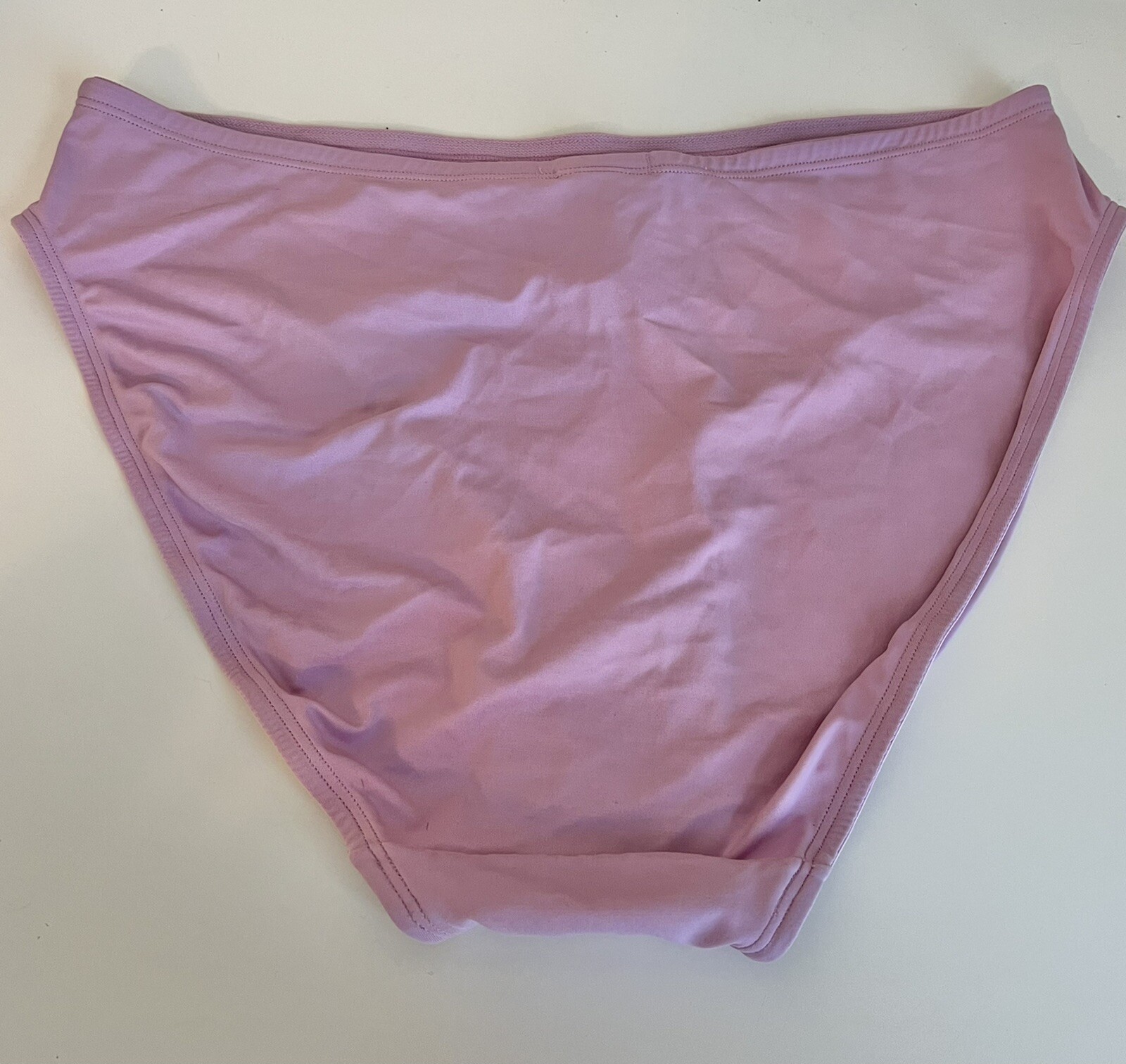 DELICATES HI RISE PANTIES Briefs Vintage 13% Spandex Sissy 1x Lilac Purple Matte