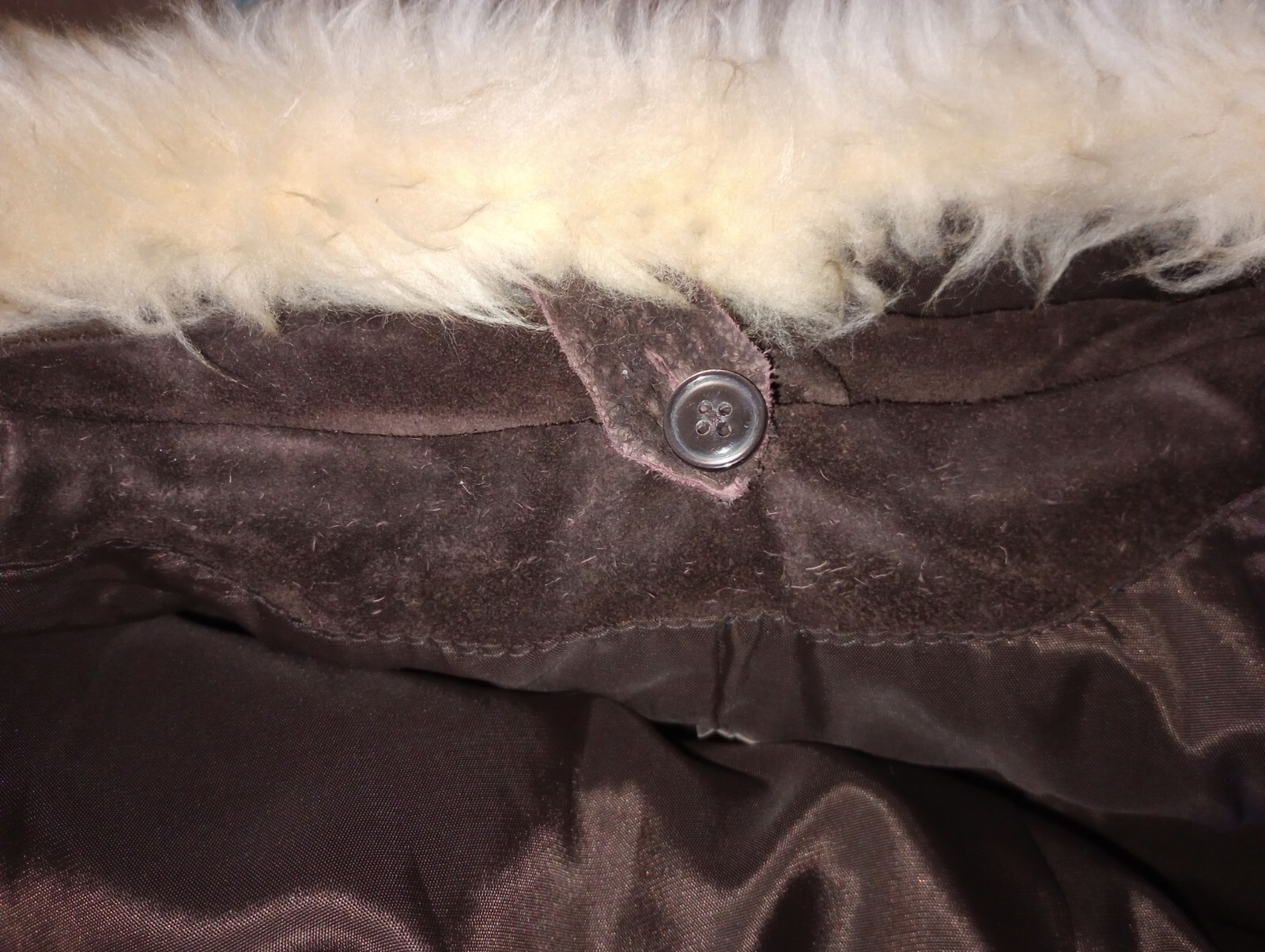 Leather Jacket With Fur Collar