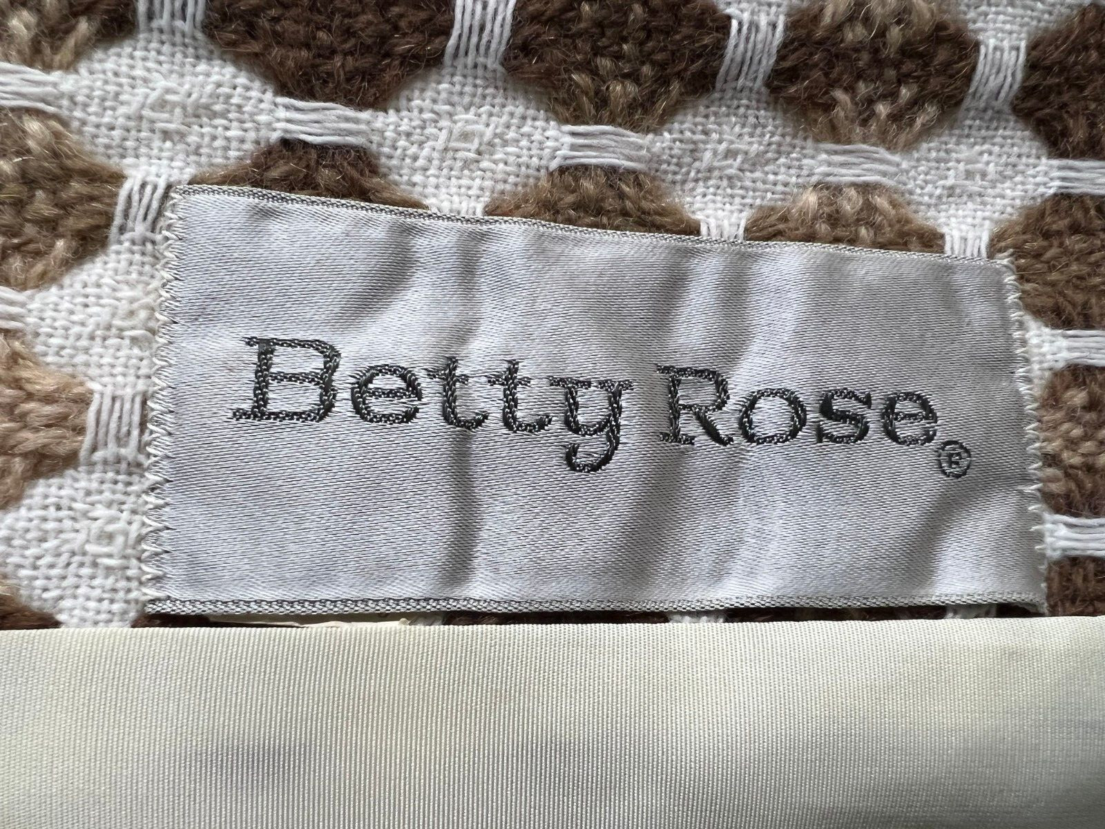 Sz S~M Vtg 60s Coat Ivory Tan Nubby Woven Asymmetrical Betty Rose Princess Seam
