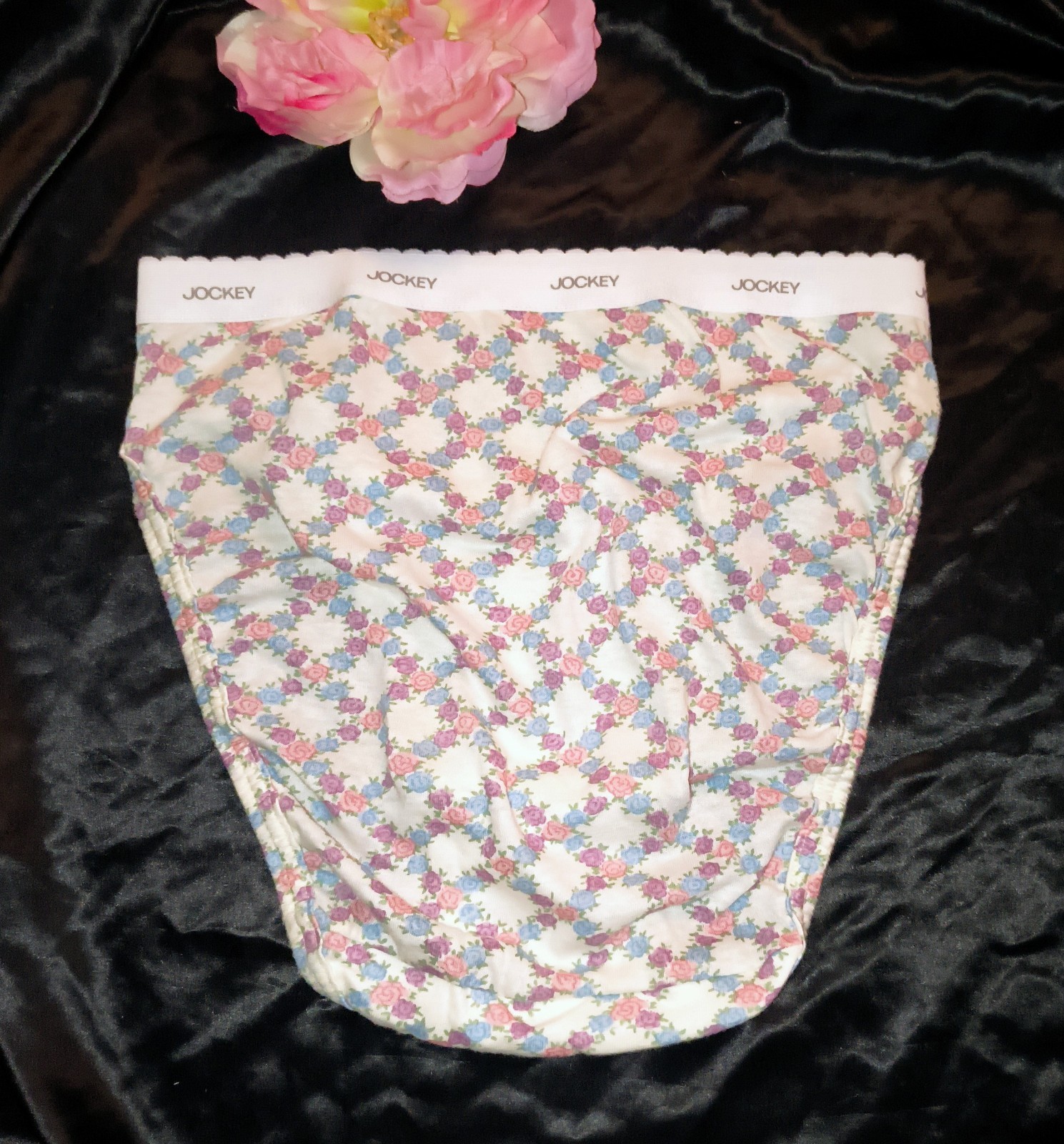 Vintage 1980’s French Cut Floral Bikini Panties by JOCKEY FOR HER Size 5 NWOT