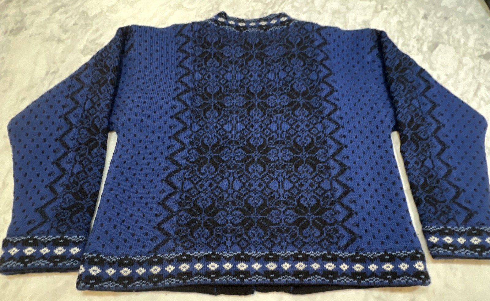 Windfjord Classic Wool Cardigan Sweater Women M WoolMark 5003 Bergen Norway