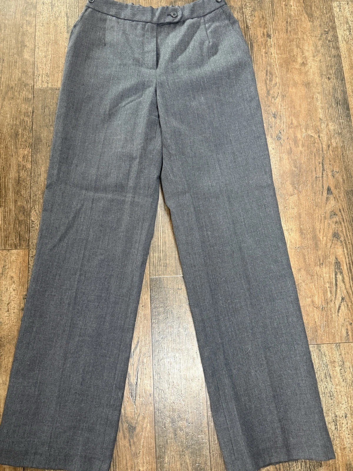 Vintage Harve Benard Sport Wool Pants Womens Charcoal Gray Lined Size 4 Tall