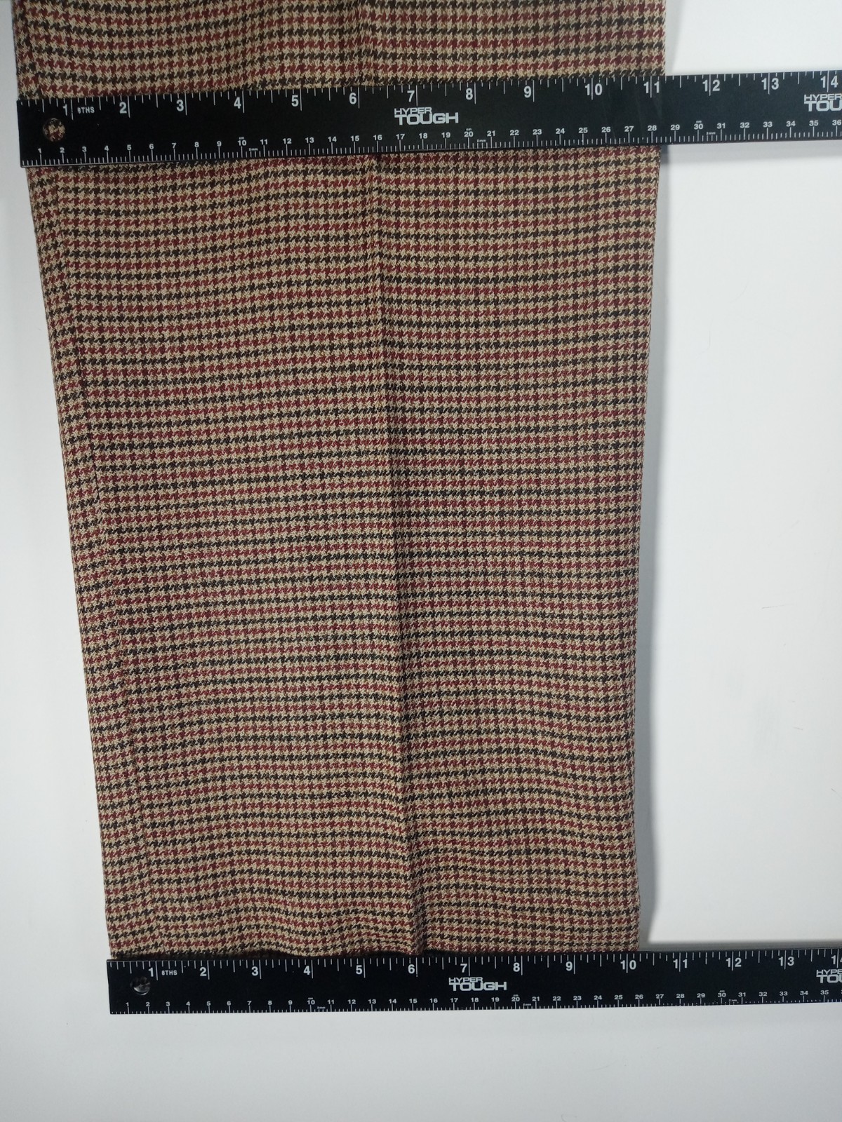 Vintage Rena Rowan Plaid Wool Skirt Size 14 Dark Academia 90s Tweed 32W X 30L