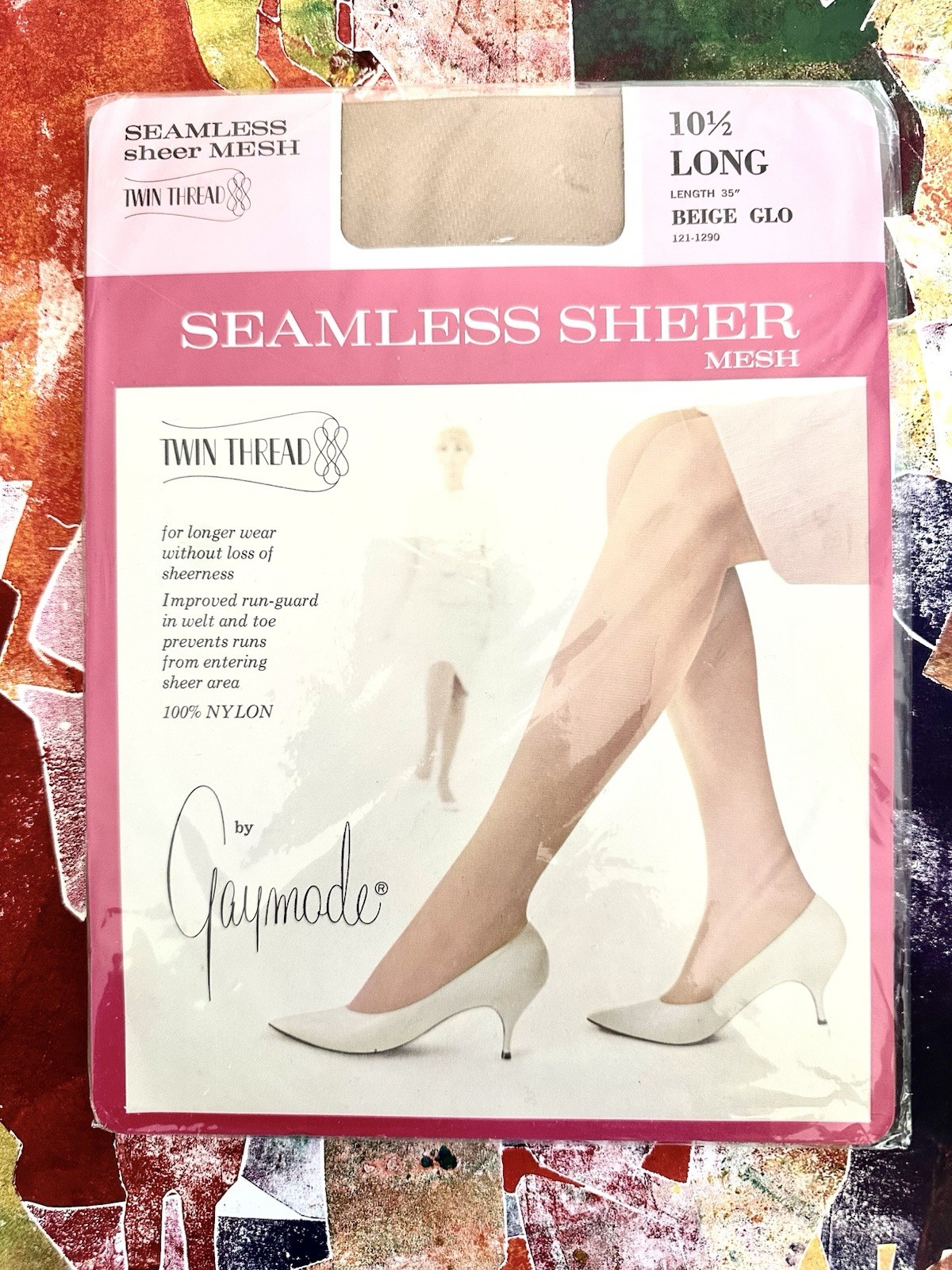 Vintage JcPenny Thigh High Stockings Seamless Sheer By Gaymode