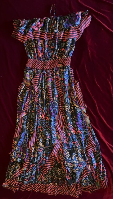 ASSORTI for Susan Freis Vintage c1980 Dress, Medium size