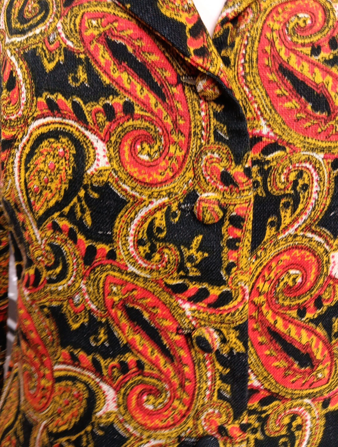 Vintage Paisley Skirt / Jacket Set Retro MCM Matching 60s 70s Vibrant Truly Rare