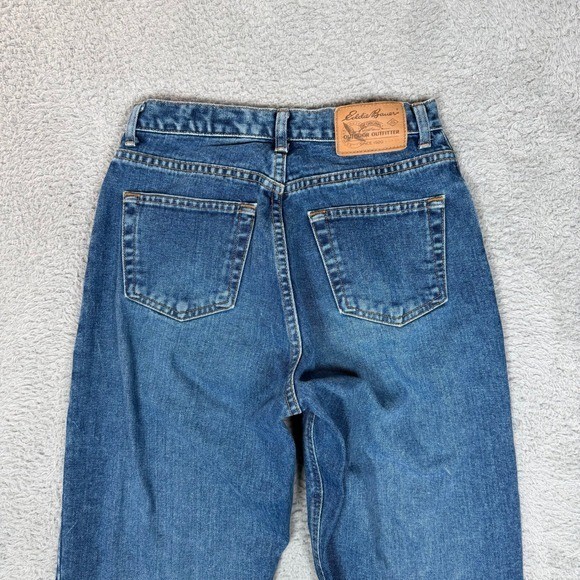 Eddie Bauer Vintage High Waisted Mom Jeans Medium Wash Blue Made in USA Missy 6