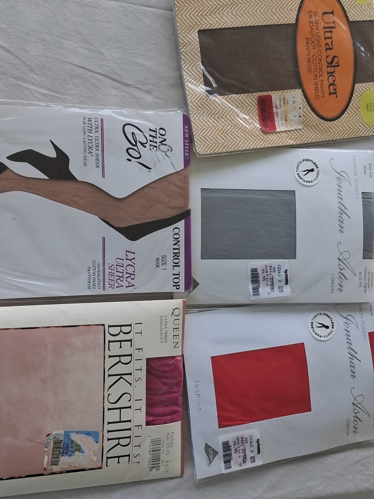 Vtg Lot Pantyhose 30+ Panyhose NEW Hanes, Givenchy, Picone, Size s