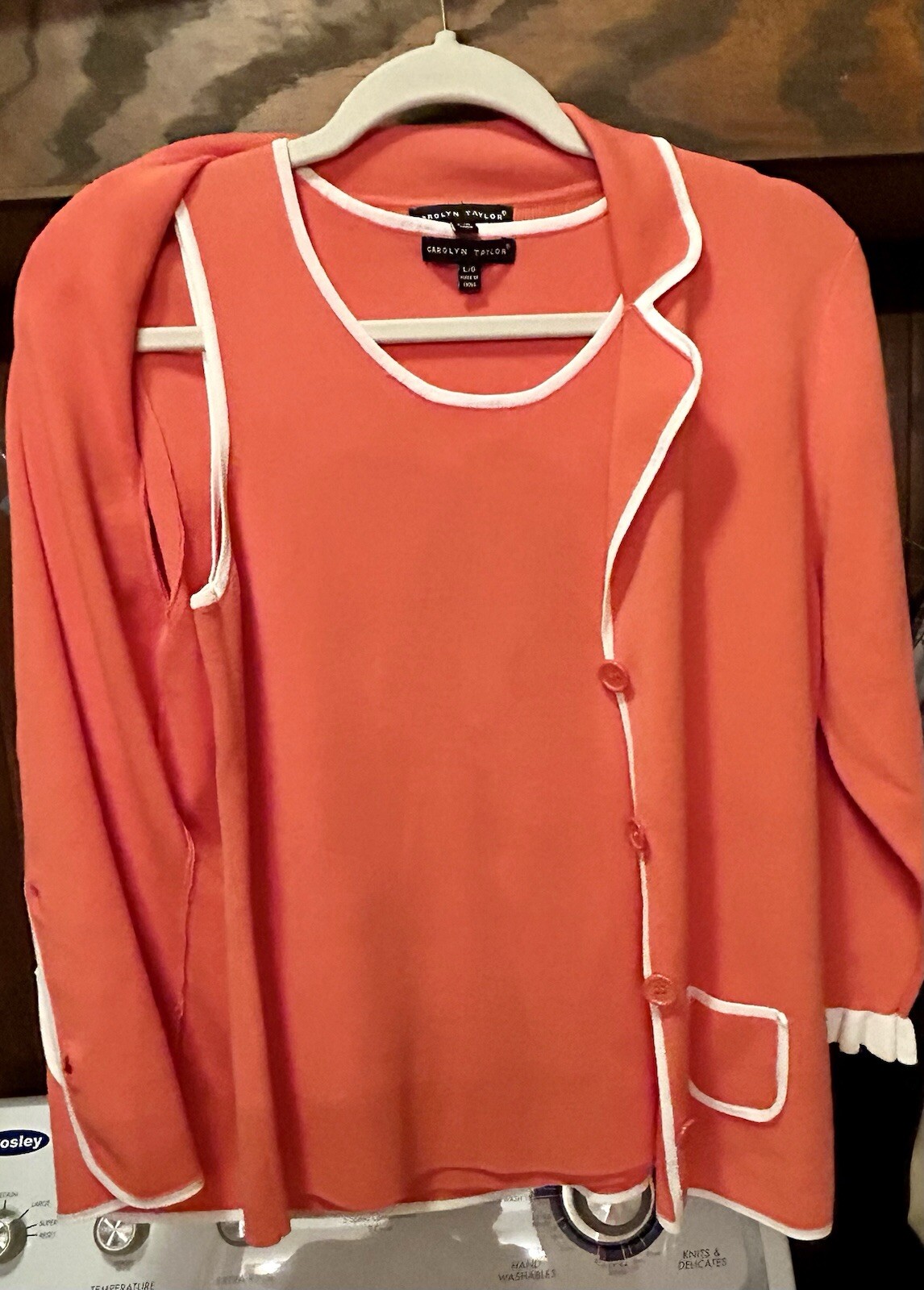Vintage Ladies Tank Top And Matching Buttonup Jacket Size Large Fits Like A Med
