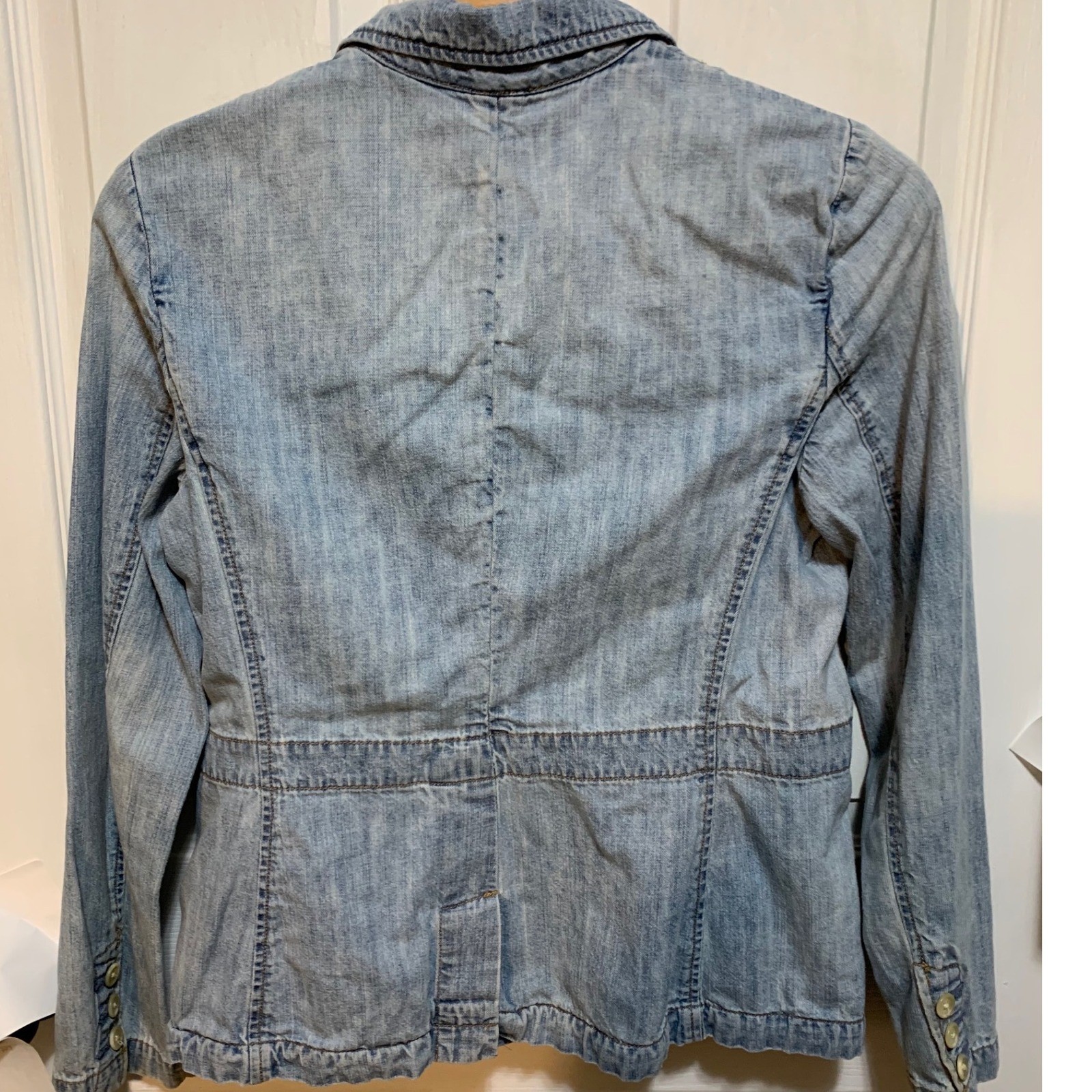 VTG Lauren Jeans Co. Ralph Lauren cotton denim blazer Jacket PM boho cottagecore