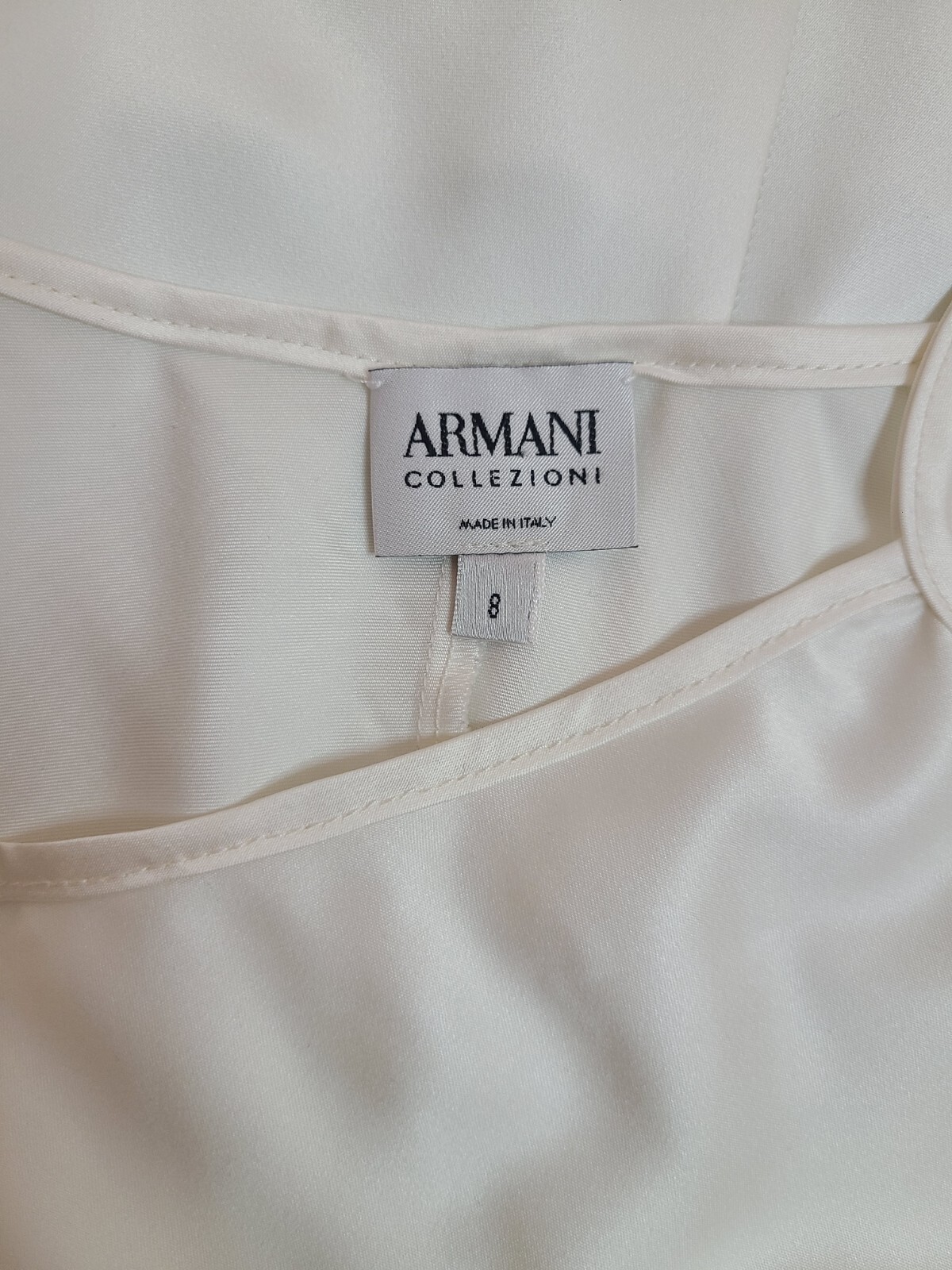 Y2K Armani Collezioni Silk Satin Midi Slip Dress Size 8 (Med)